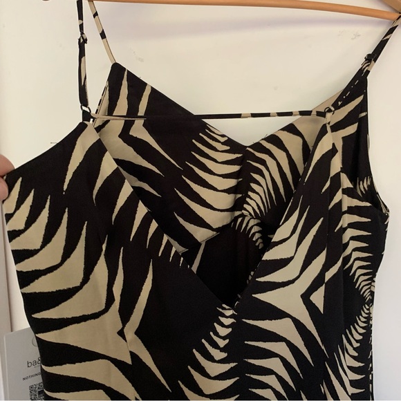 New with tags ba&sh Robe Napi Black & Cream Strappy Dress size US 8 M - Picture 9 of 17
